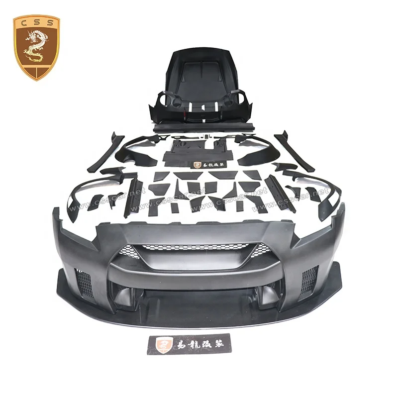 LB стиль широкий стайлинга автомобилей обвесы для Nissan GTR R35 авто кузова комплект