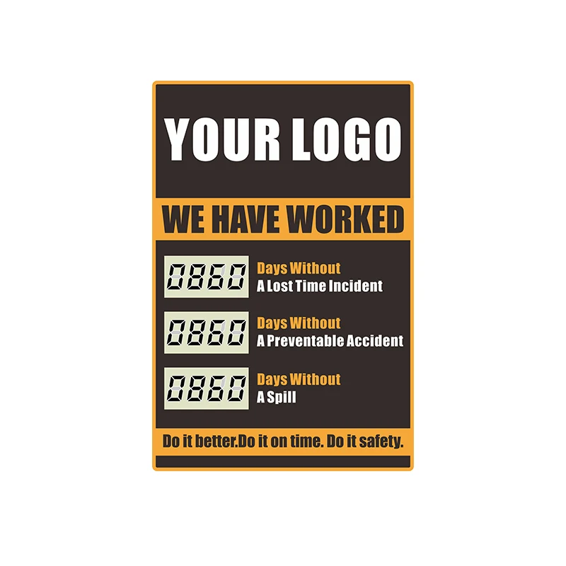 CHEETIE CP01 Mini Days Accident Free Counter Digi Day Electronic Scoreboard Safety Digital Day Counter With Remote