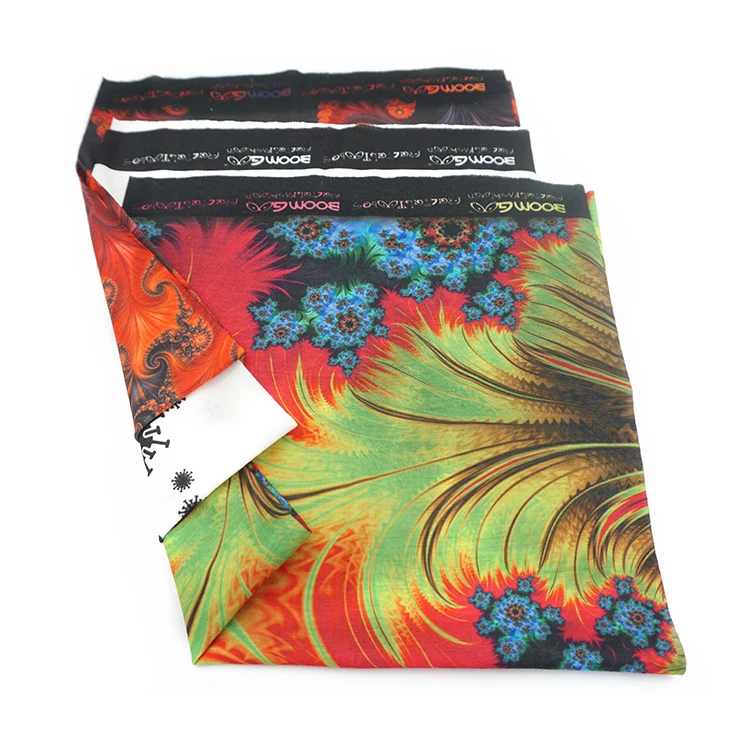 Wholesale Customised Cotton Polyester Fabric Square Screen Digital Printing Scarf OEM Design Custom Made Personal Logo Bandana