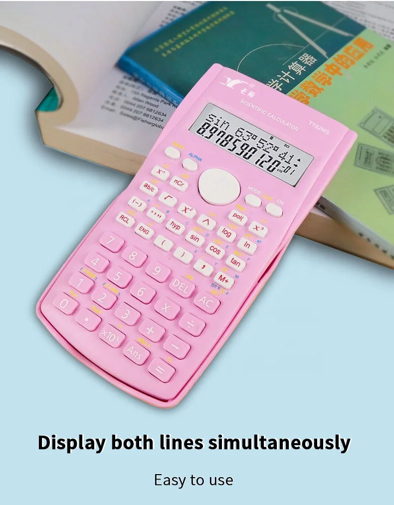 82MS 240 functions education student school scientific calculator 82MS High-end design calculator