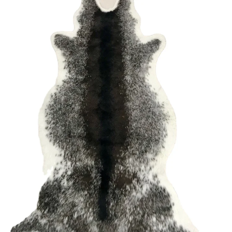 Cow Print Rug Faux Cowhide Area Carpet Animal Print Mat for Living Room