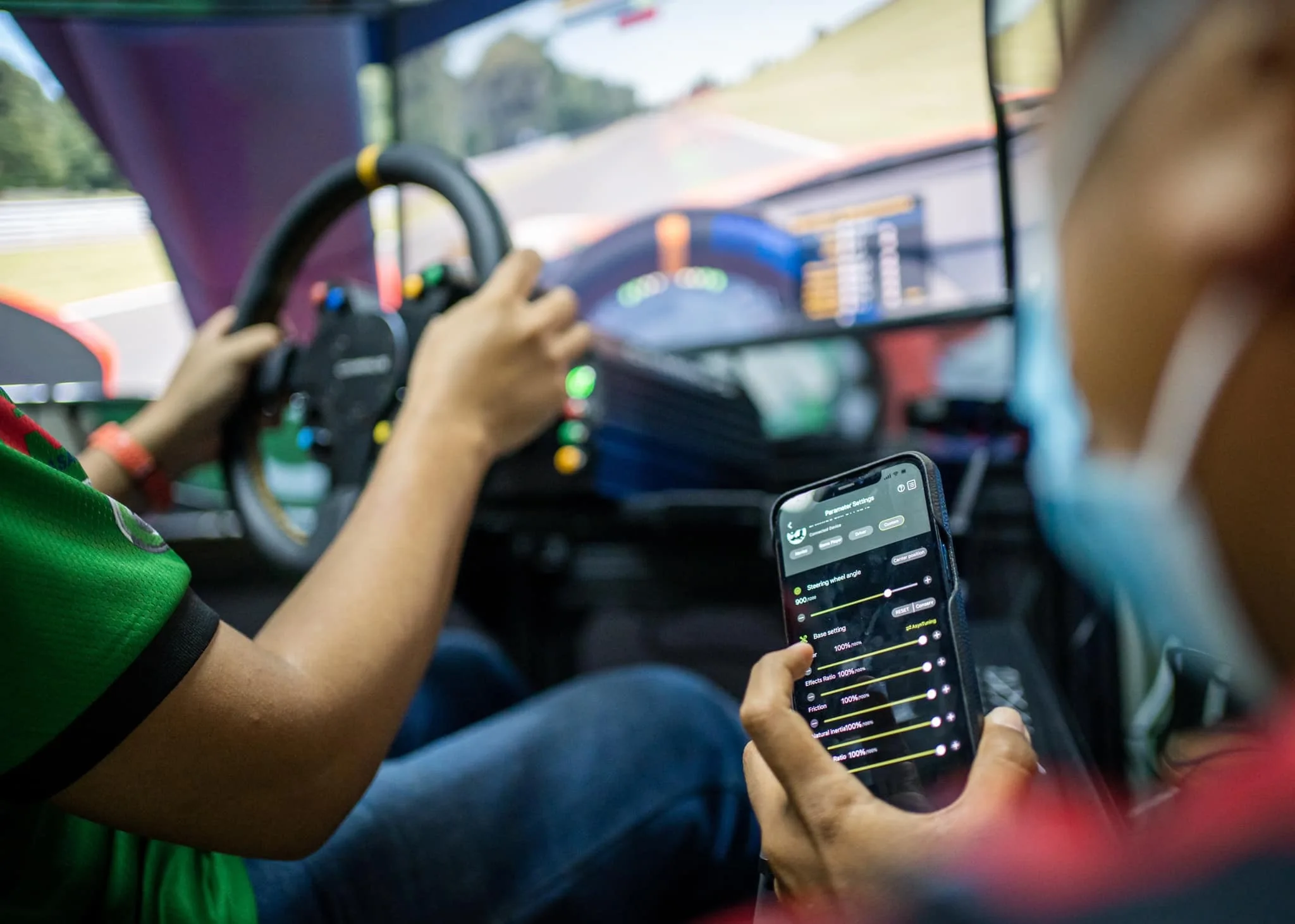 Sim Racing Simulador Driving Force Gaming Steering Wheel And Shifter PC Stand Padals with Clutch Servo Base