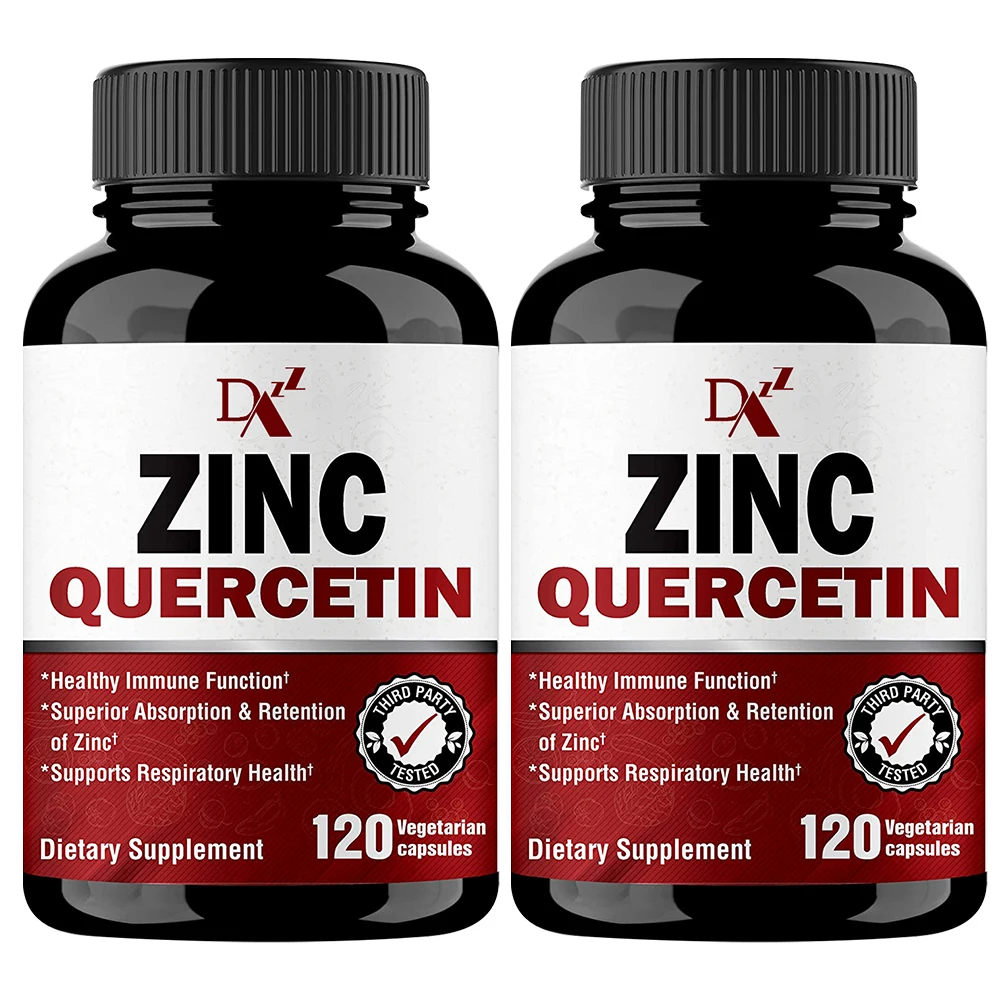 Quercetin Powder Zinc Capsules Dietary supplement Support seasonal lmmune function