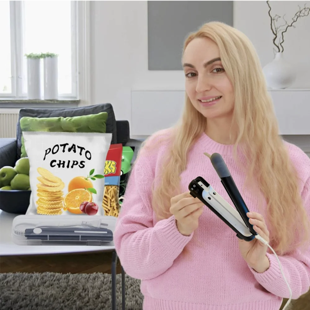 Long Household Mini Table Vaccum Packing Machines Automatic Vacuum Food Sealer For Food Storage Overheating Protection