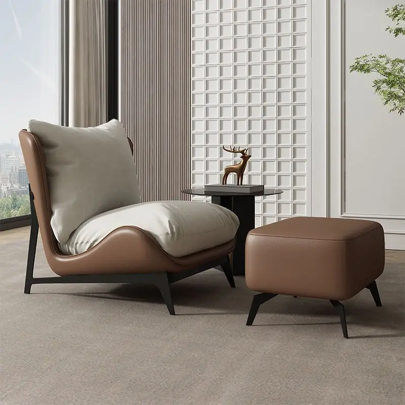Nordic single sofa chair modern simple design art abnormal-shaped leisure latex net red lazy sofa