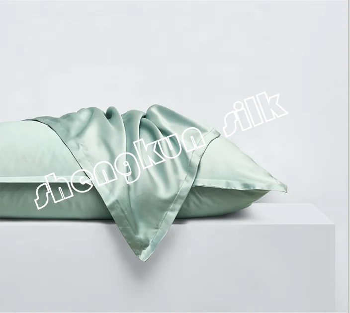 
 Взрослого и ребенка используйте твердый морской цвет подушки протектор чистого шелка наволочка  