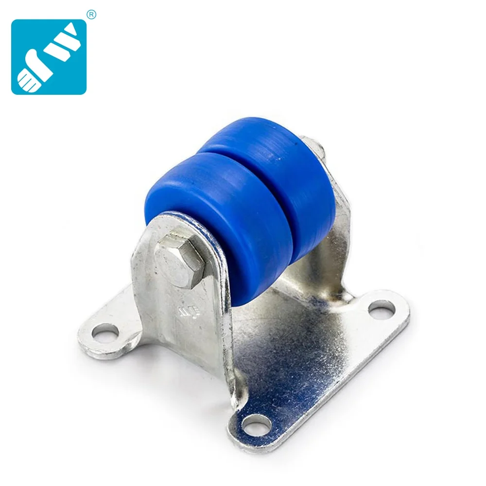 22 series Business machine use blue MC nylon double wheels caster