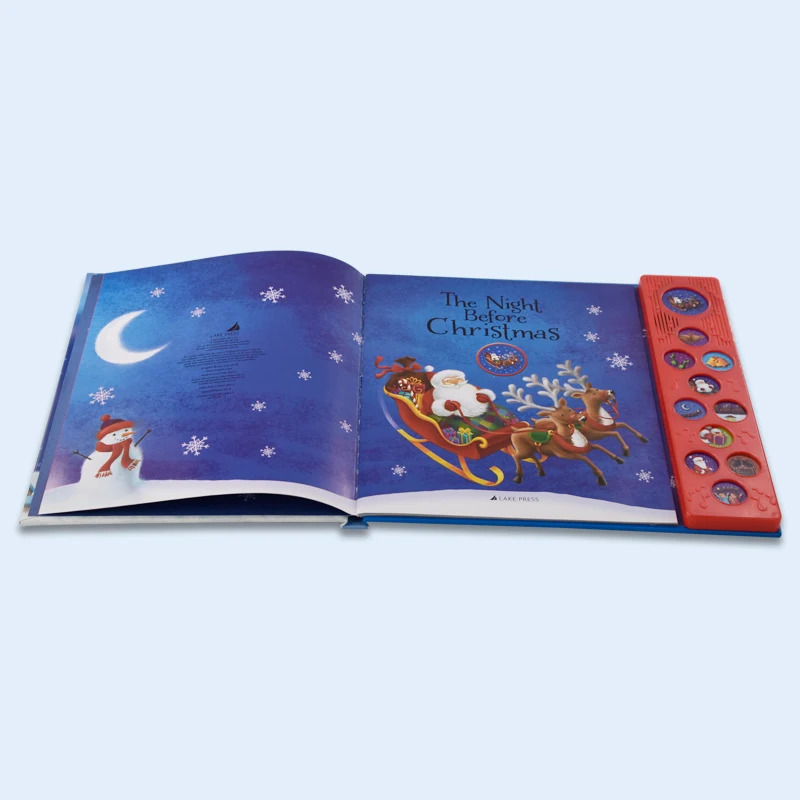 2024 New custom High Quality Customized Printing Children Button Sound Book  Educational Toy Book