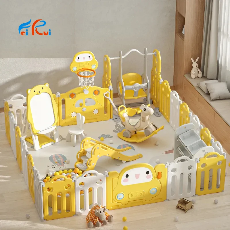 Children Plastic Slides Kids Products Toddler Play House Baby Ball Pool Playhouse Amusement Park Indoor Playground Equipment Set