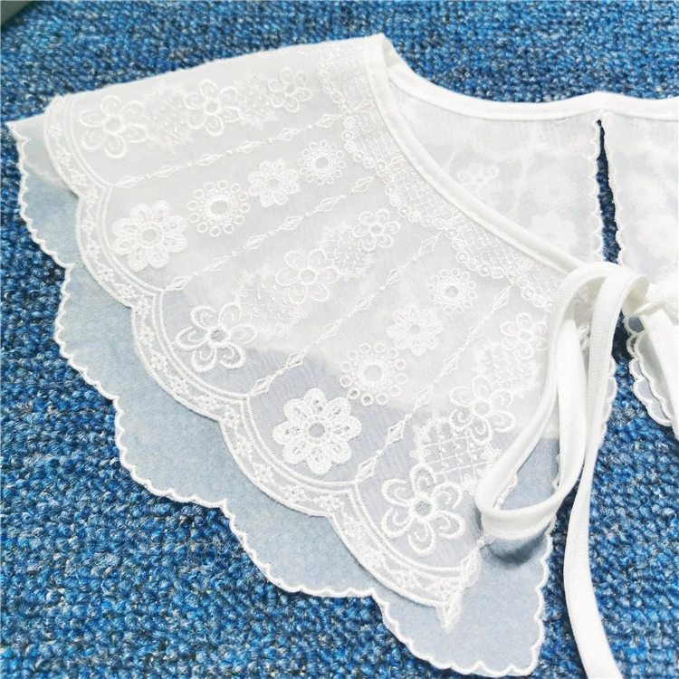 Chiffon Polyester Cotton Lace Collar Blouse Decorative False Collars Clothing Accessories Women