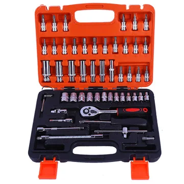 53pcs car repair tool set auto car torque rachet wrench body repair hand tools for car