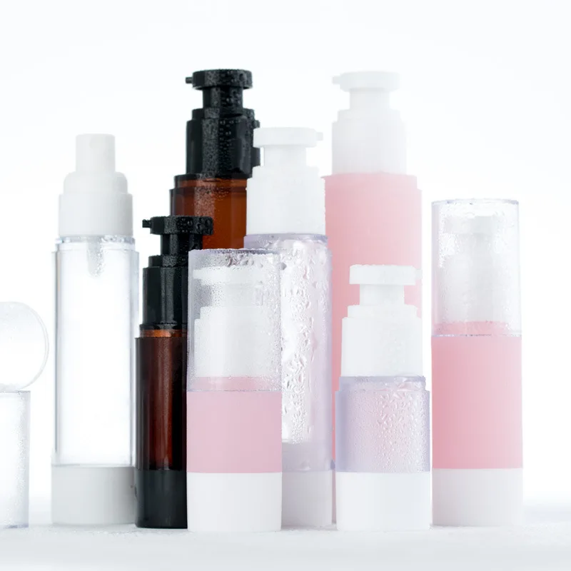 15/30/50/100ml Clear Frosted Airless Bottle Cosmetic Spray Vacuum Pump Bottle