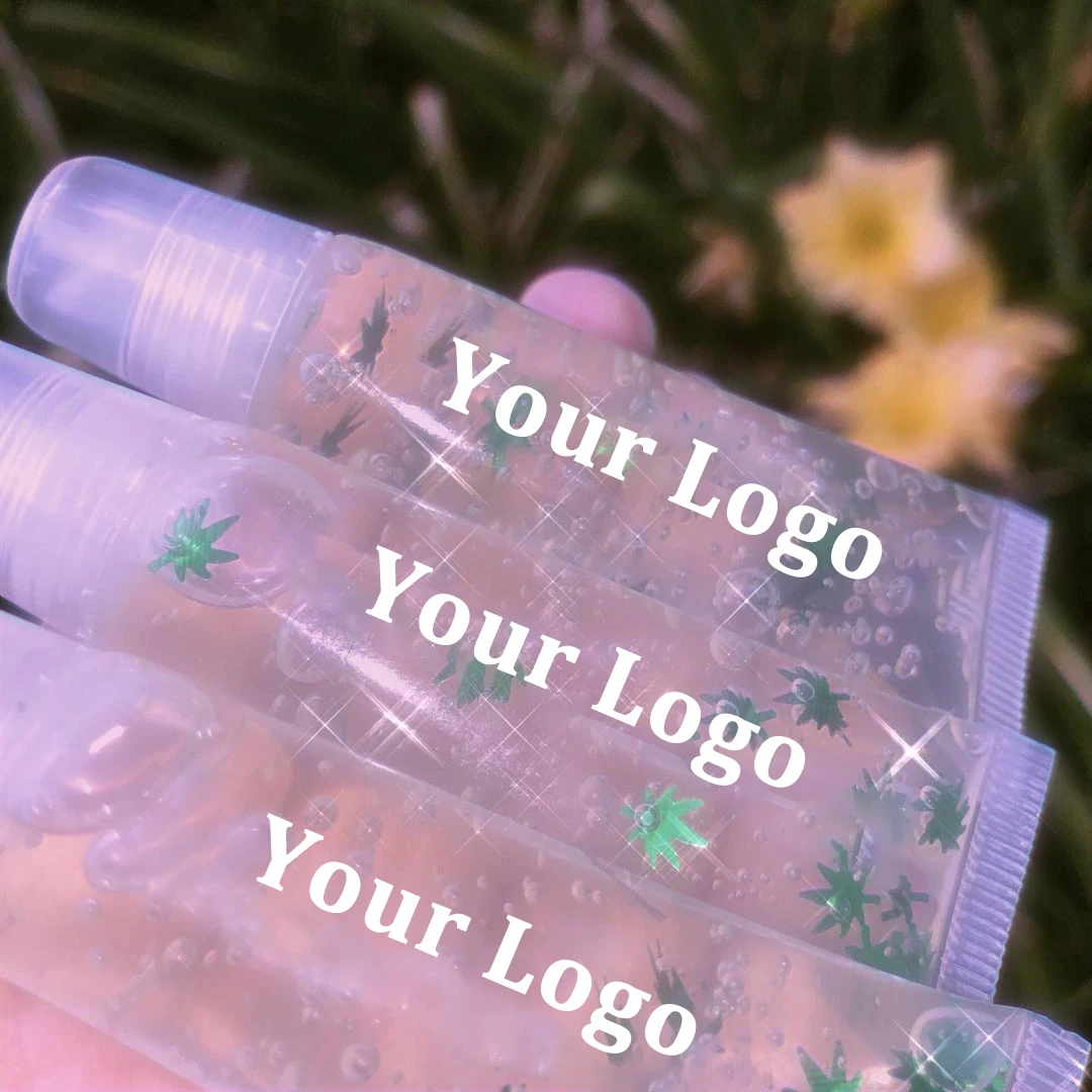 Customize latest pink 10g 15g 20g squeeze lip gloss tube private label custom empty plastic containers lip balm squeeze tubes