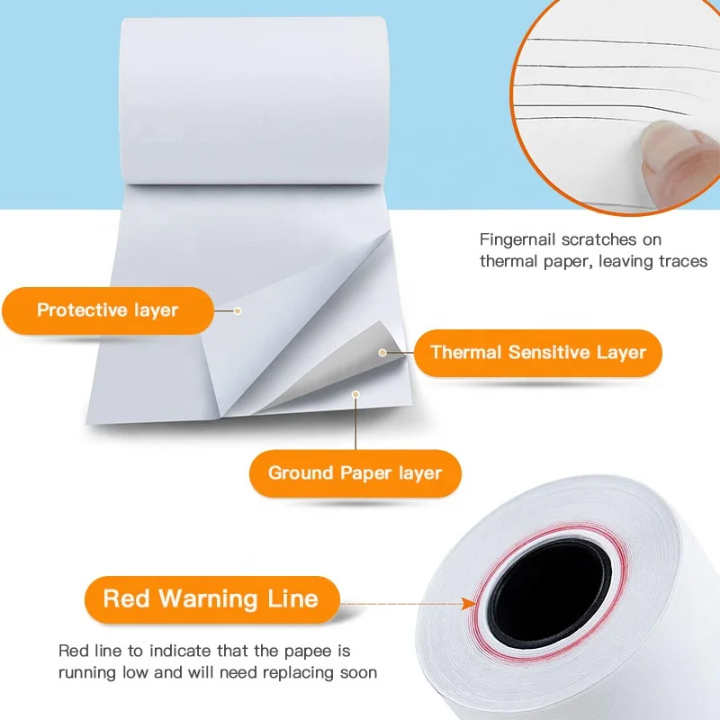 Thermal Paper roll 80*80mm/57*40mm Cash Register Paper ATM POS Bank Thermal Paper roll
