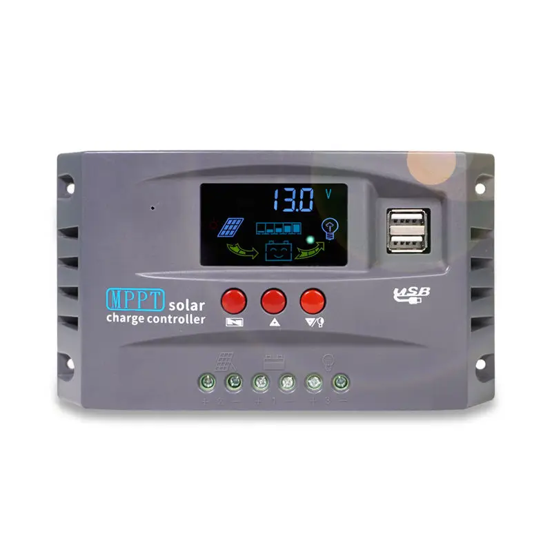 Solar regulator regulateur Mppt solar panel controller charger 12V 24V 48V 20A 30A 40A 50A 60 Amp mppt Solar Charge Controller