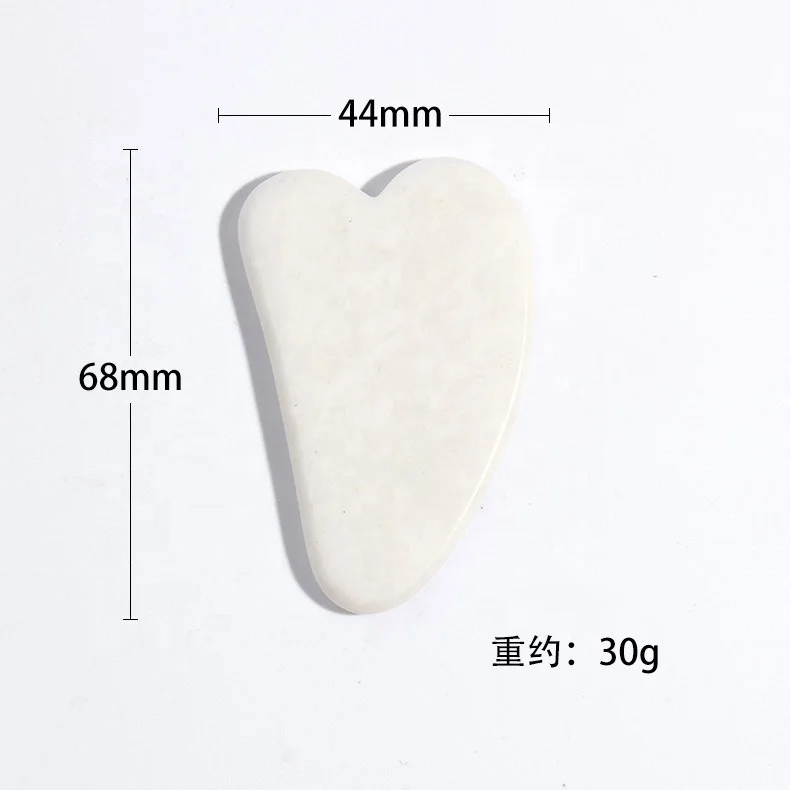 3pcs/box White Jade Roller Massager For Face Lift Natural Stone Gua Sha Scrpaer Set Facial Slimming Chin Skin Care Beauty Tool