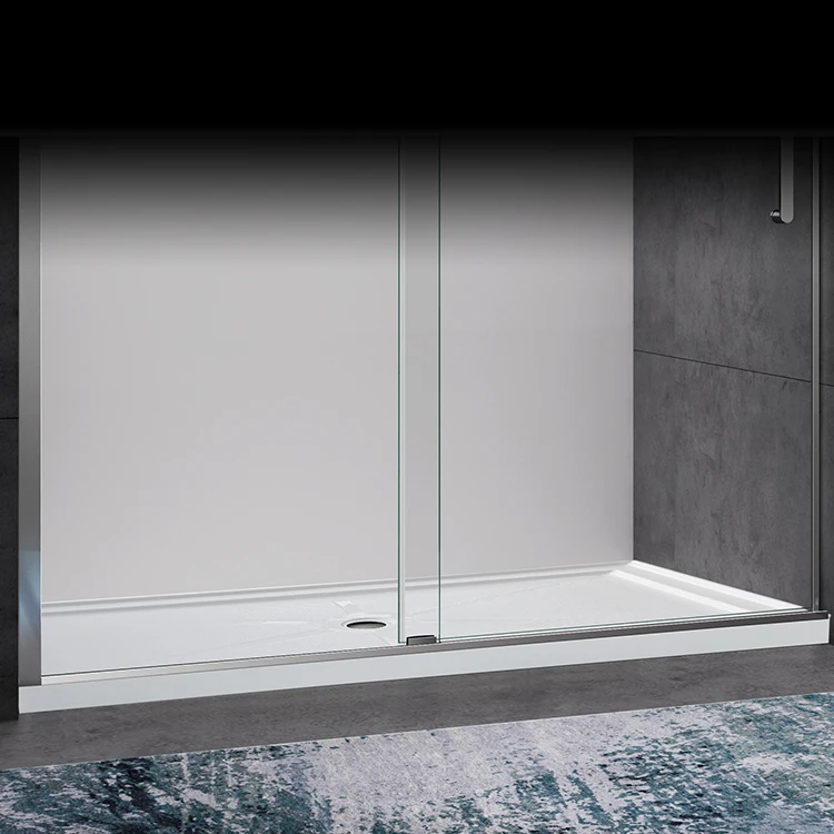 5 Years Warranty Custom Made Without Antislip Center Drain Rectangle ABS Bathroom Shower Tray