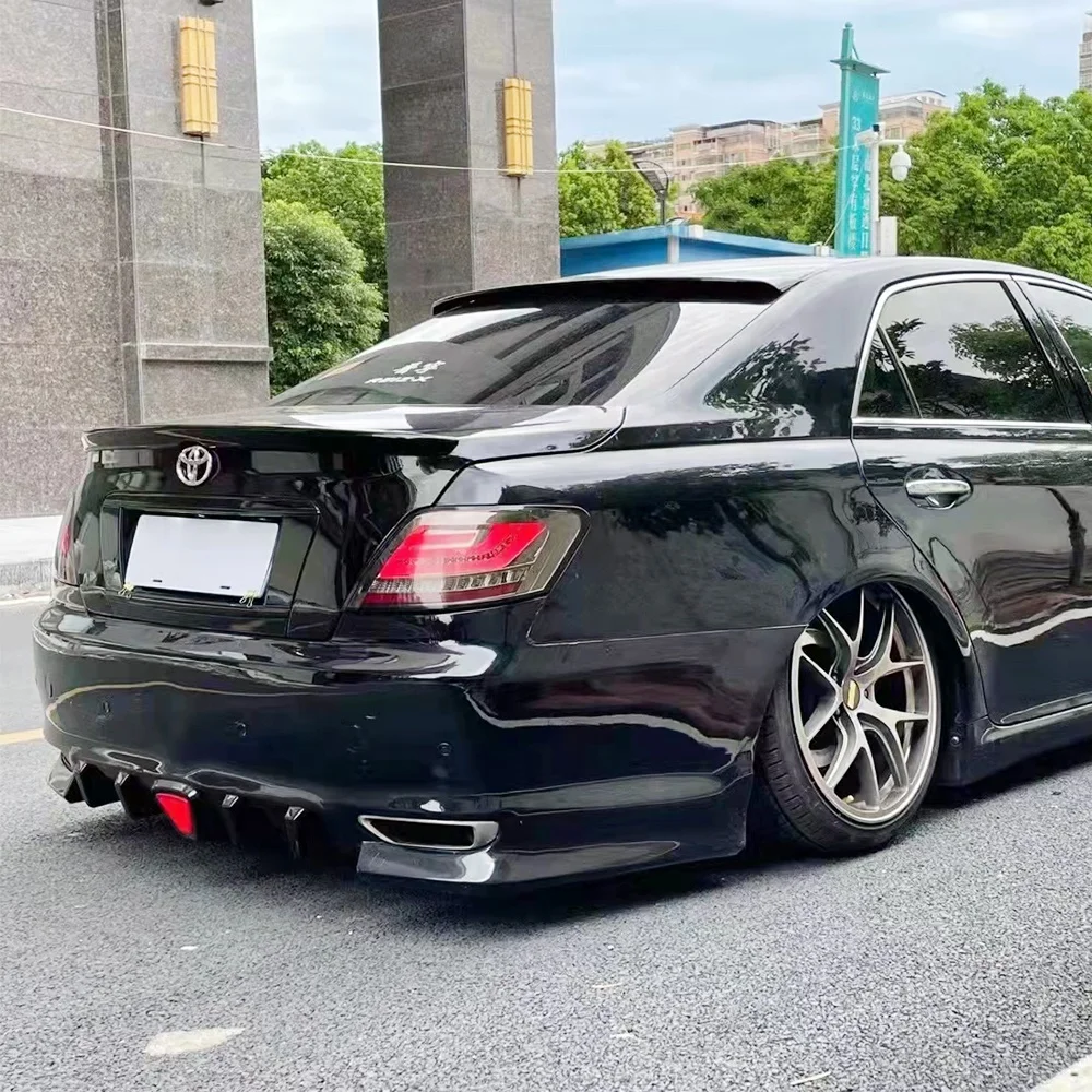 car bodykit for 2005-2009 Toyota mark  x  ABS plastic Toyota reiz rear lip diffuser with led