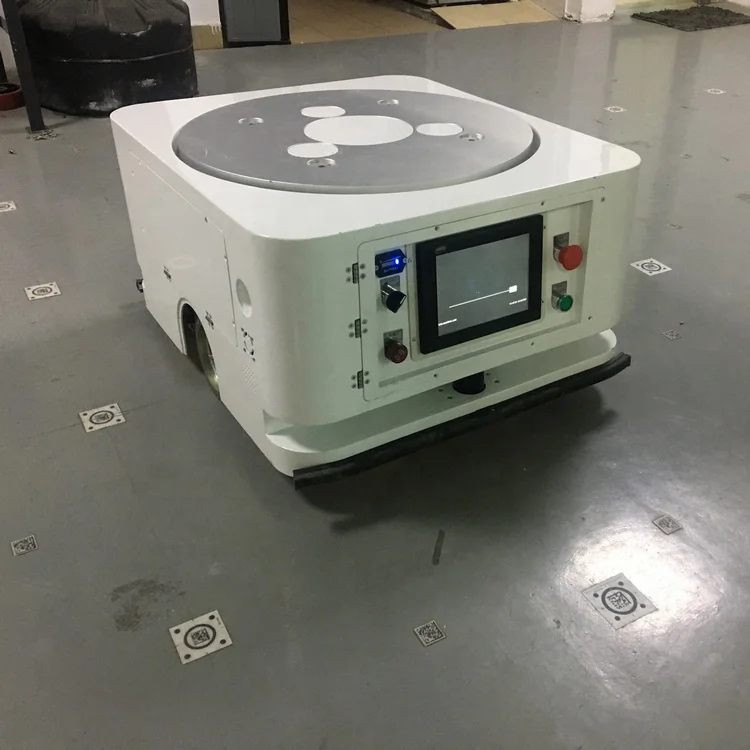 Laser Magnetic QR Code Guding AGV Automatic Material Transport Robot Automated Guided Vehicle