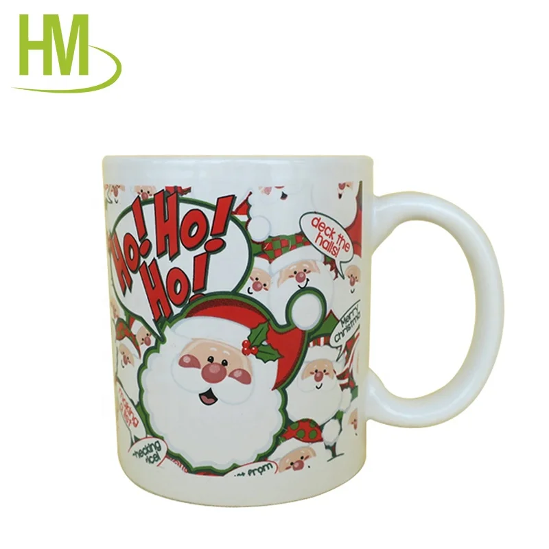 household decal printing ceramic christmas mug set