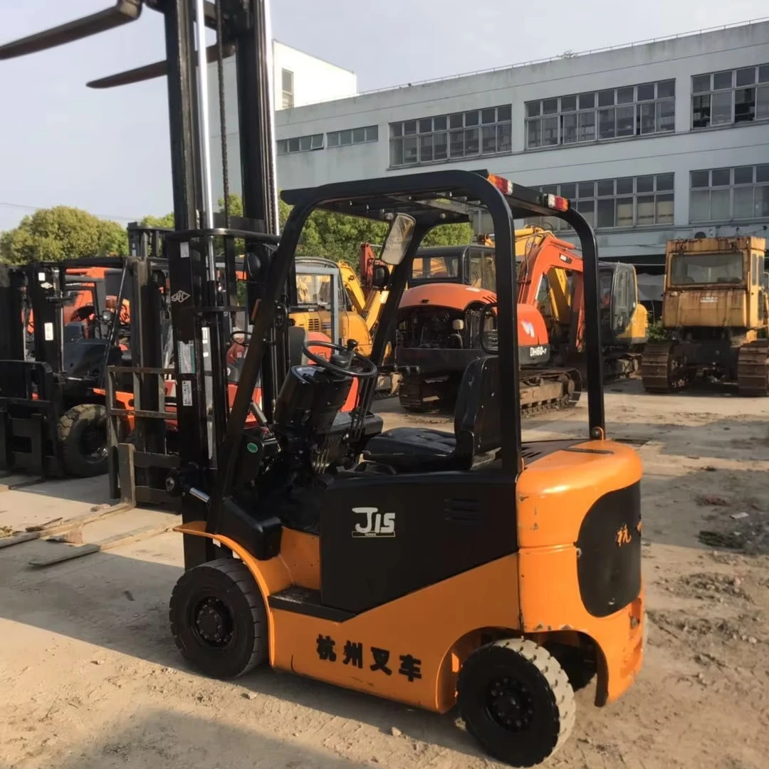 Second hand HANGCHA J15 electric forklift perfect quality high working efficiency is hot sale