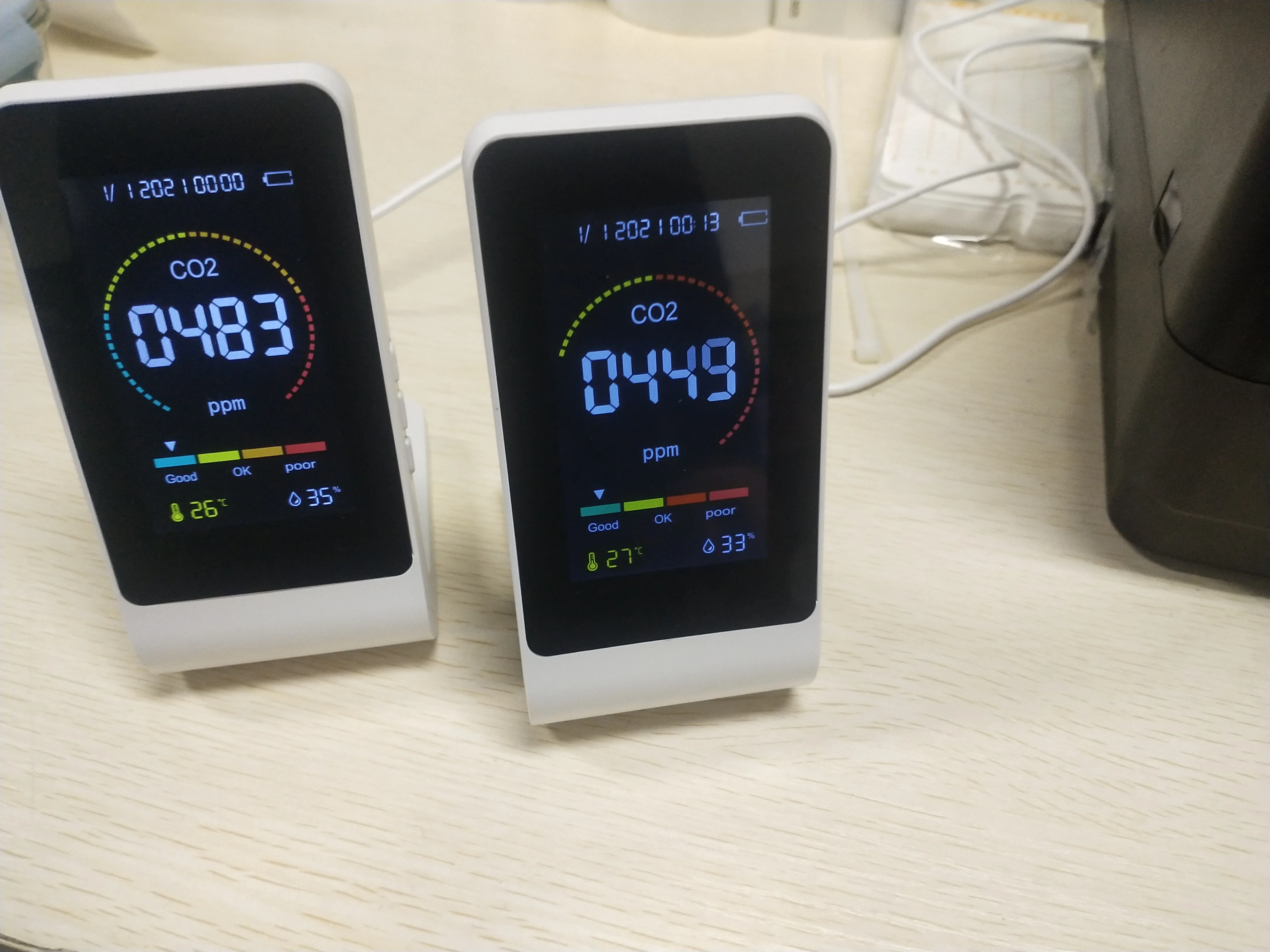 Digital LCD Air Quality Meter Gas Analyzer Monitor CO2 Detector Tester carbon dioxide detector