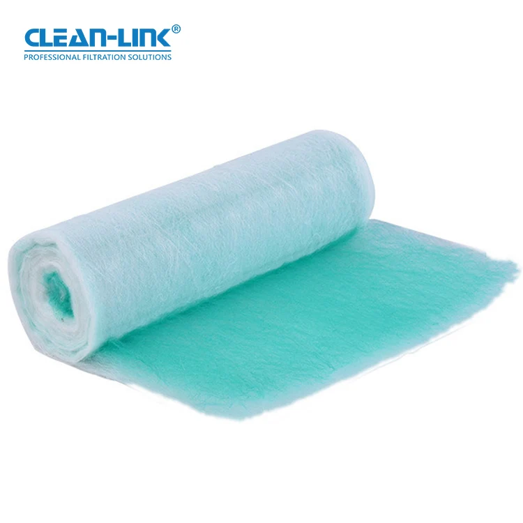 Paint workshop floor filter media roll spray booth fiberglass filter felt floor filter