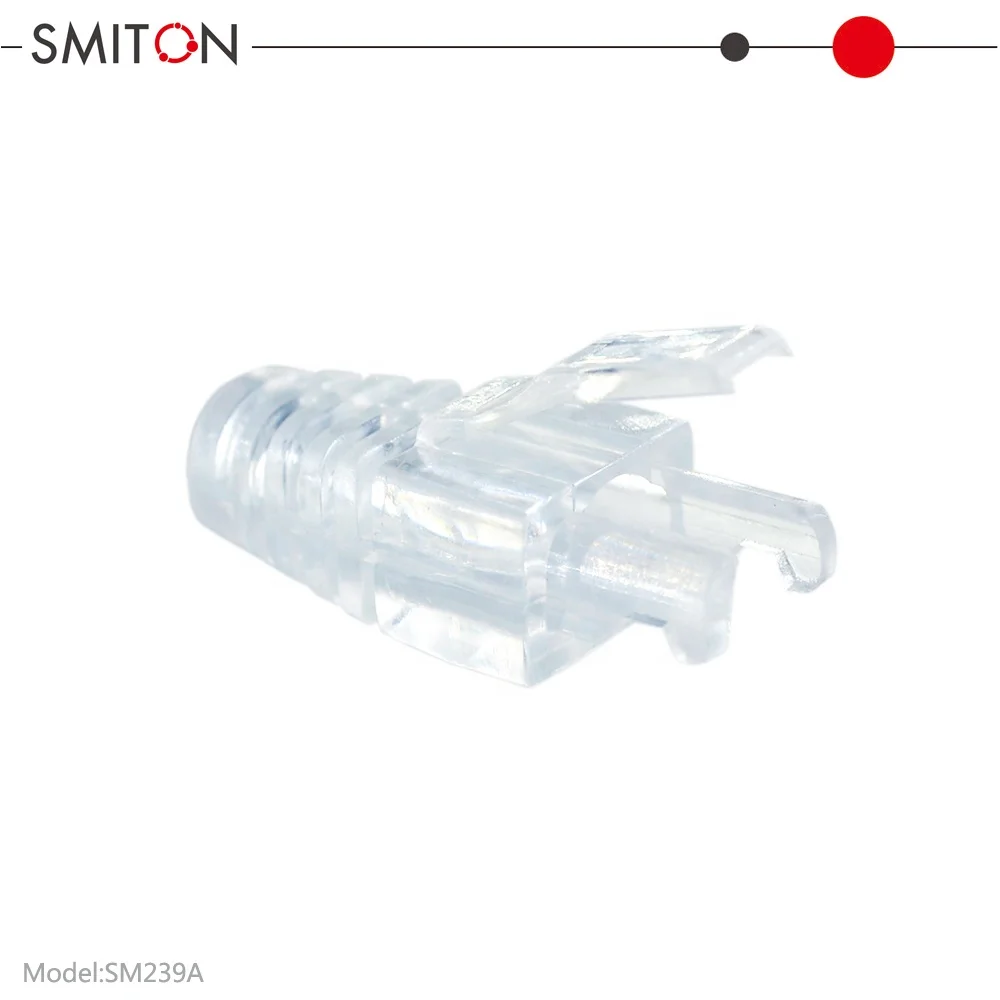 RJ45 Connector Cover Soft Plastic Boot Network 8P8C Modular Plug for CAT5e CAT6 cable