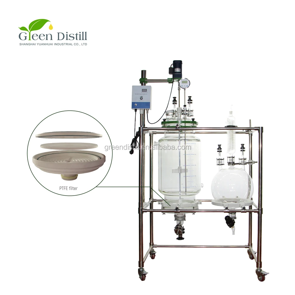
Industrial High Capacity 100L Jacketed Filtration Reactor Crystallization Equipment 