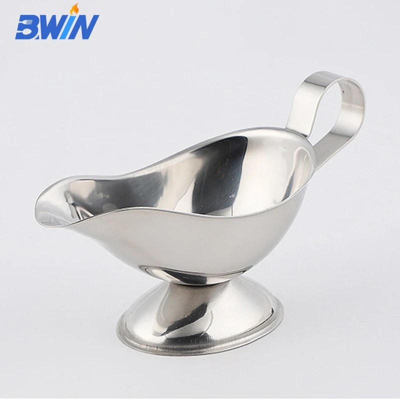 Restaurant Food Service 3oz. Stainless Steel Sauce Gravy Boat