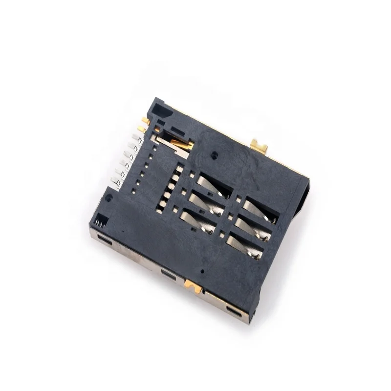 MUP High Quality push push type smart SIM card connector for PCB card connector used for IOT