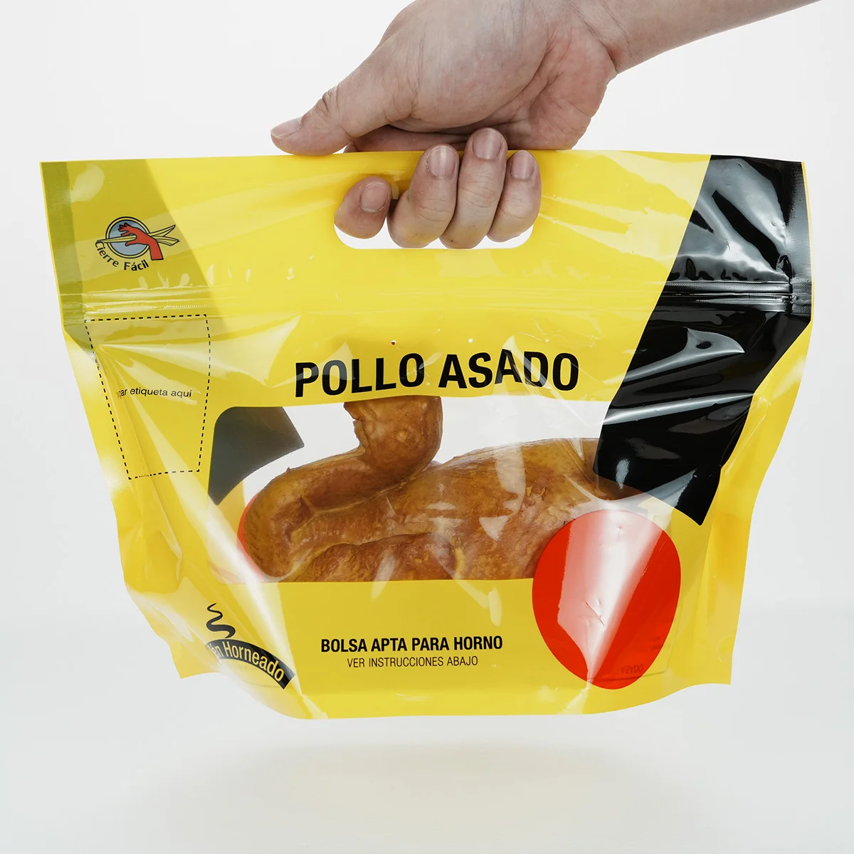 Customized multifunctional resealable anti fog roasted chicken and potato packaging bags