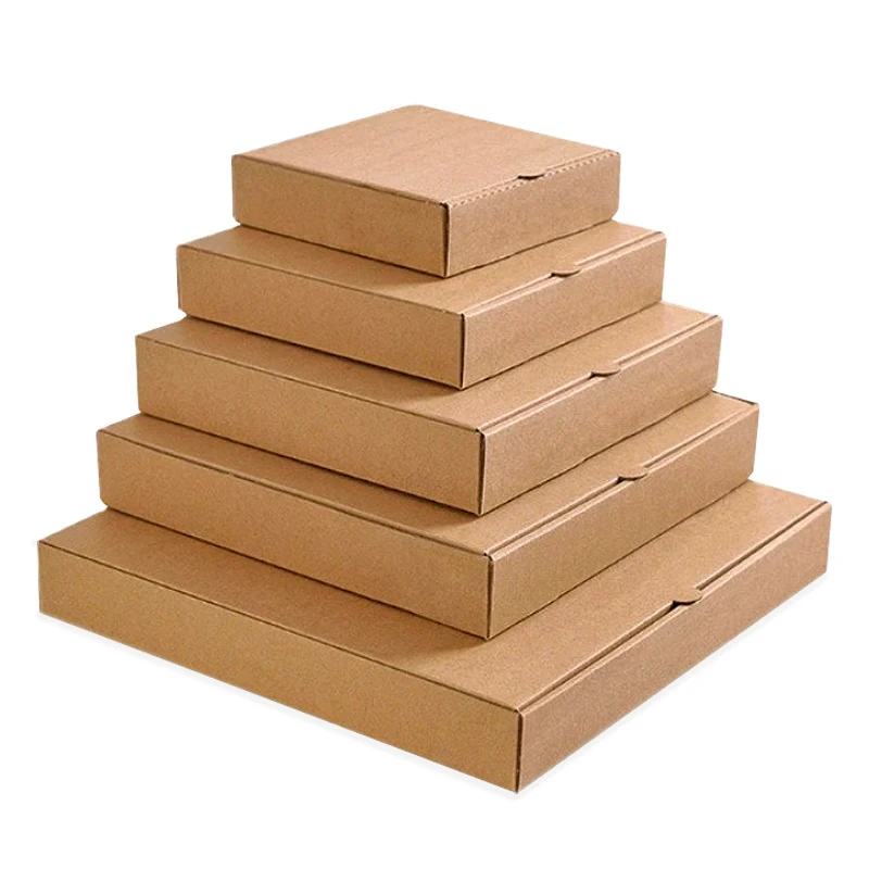 Wholesale cheap pizza packaging box takeout paper pizza carton box custom printed pizza packing delivery box supplier