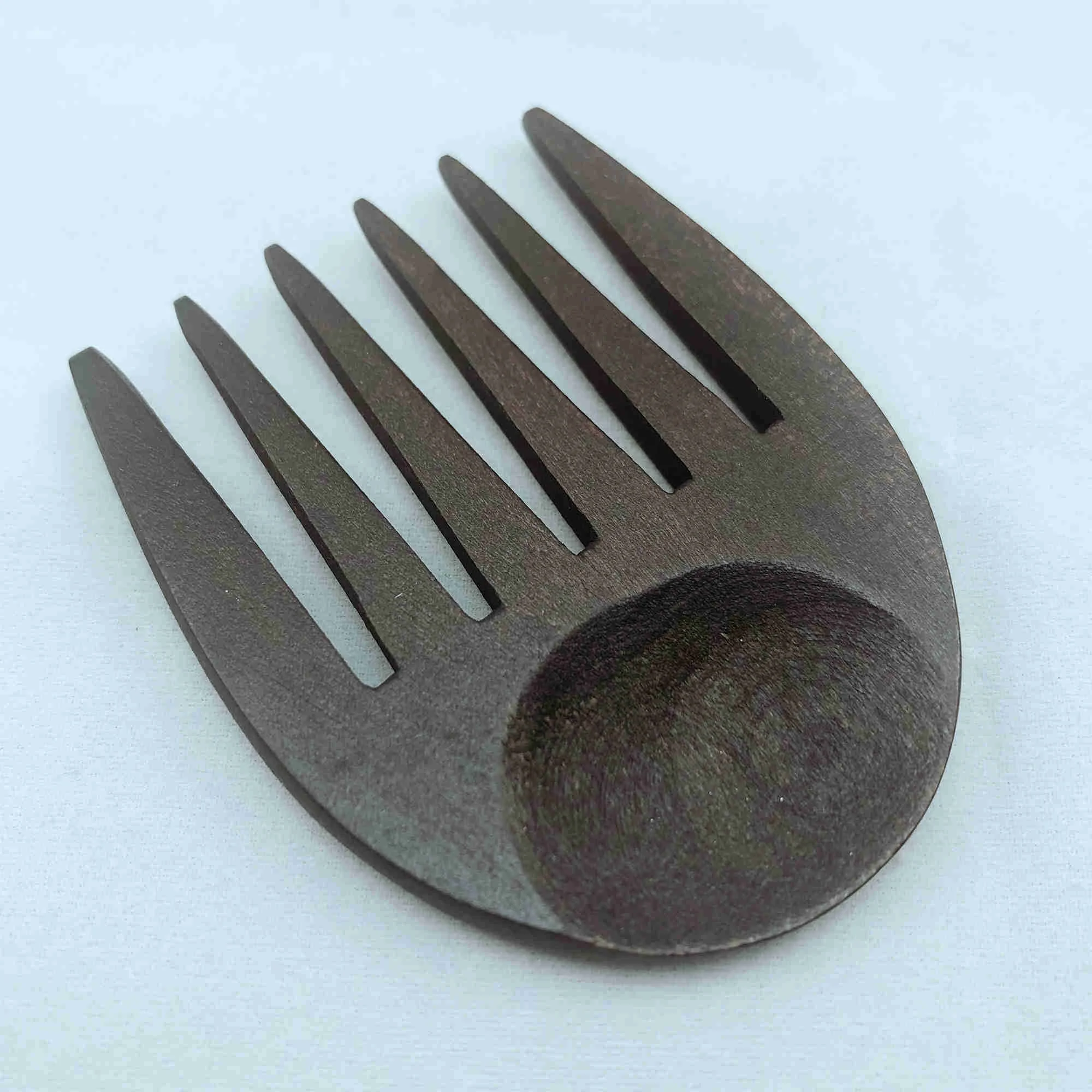 Handmade 100% Natural Pear Wood Hair Beard Combs Scalp Massage  Anti Static Black Mini Combs