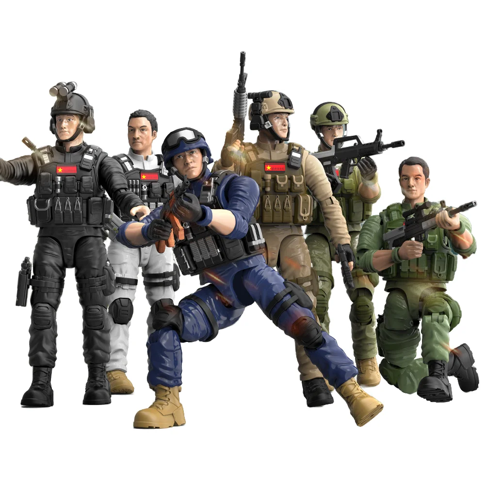 Zhiqu Toys New Simulation Military Action Figures Joint Movable Armed Soldier Doll Army Corps Toy for Children Wholesale