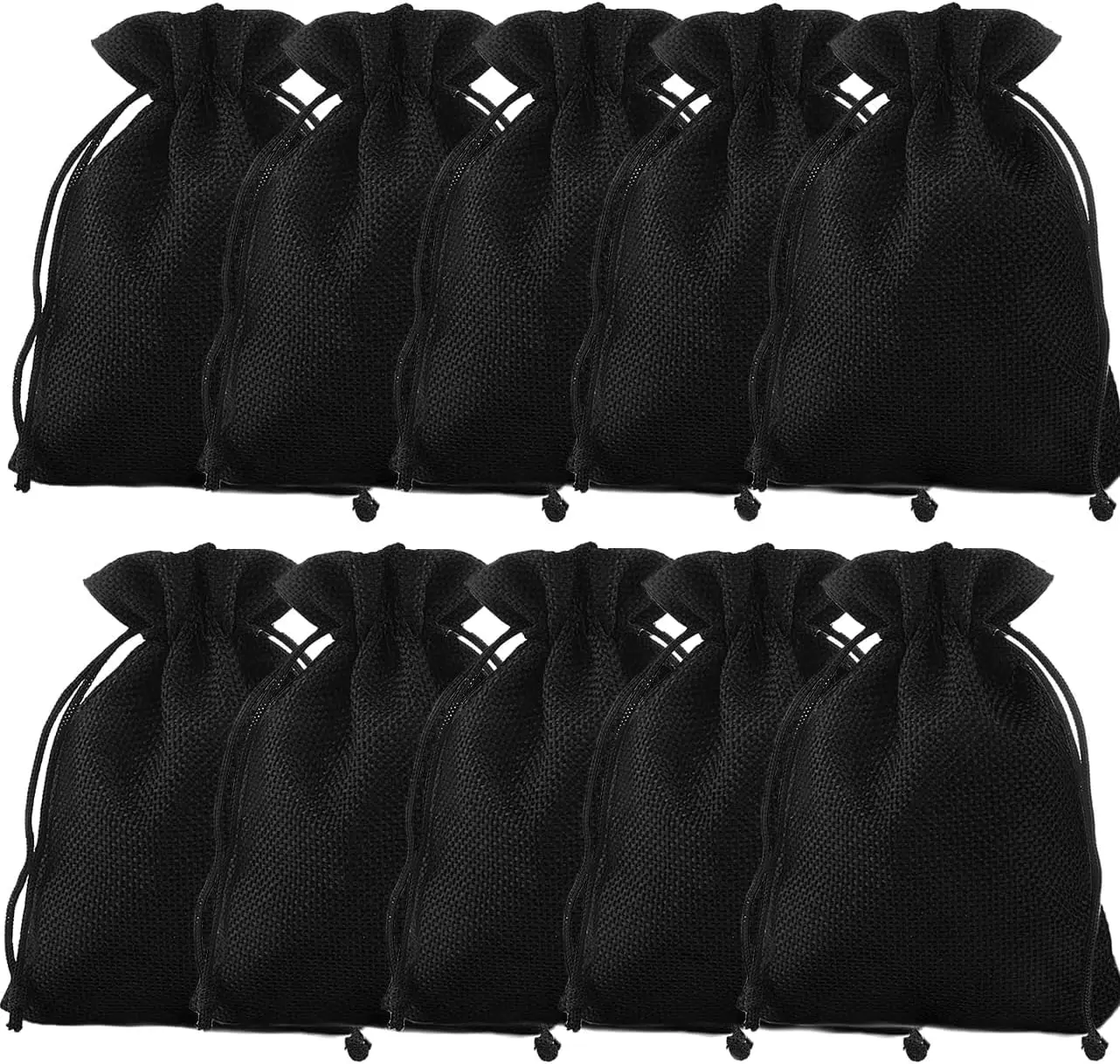 Reusable Linen Drawstring Bag for Party Burlap Tote Bags for Christmas Wedding Party and DIY Gift Craft Candy Packing