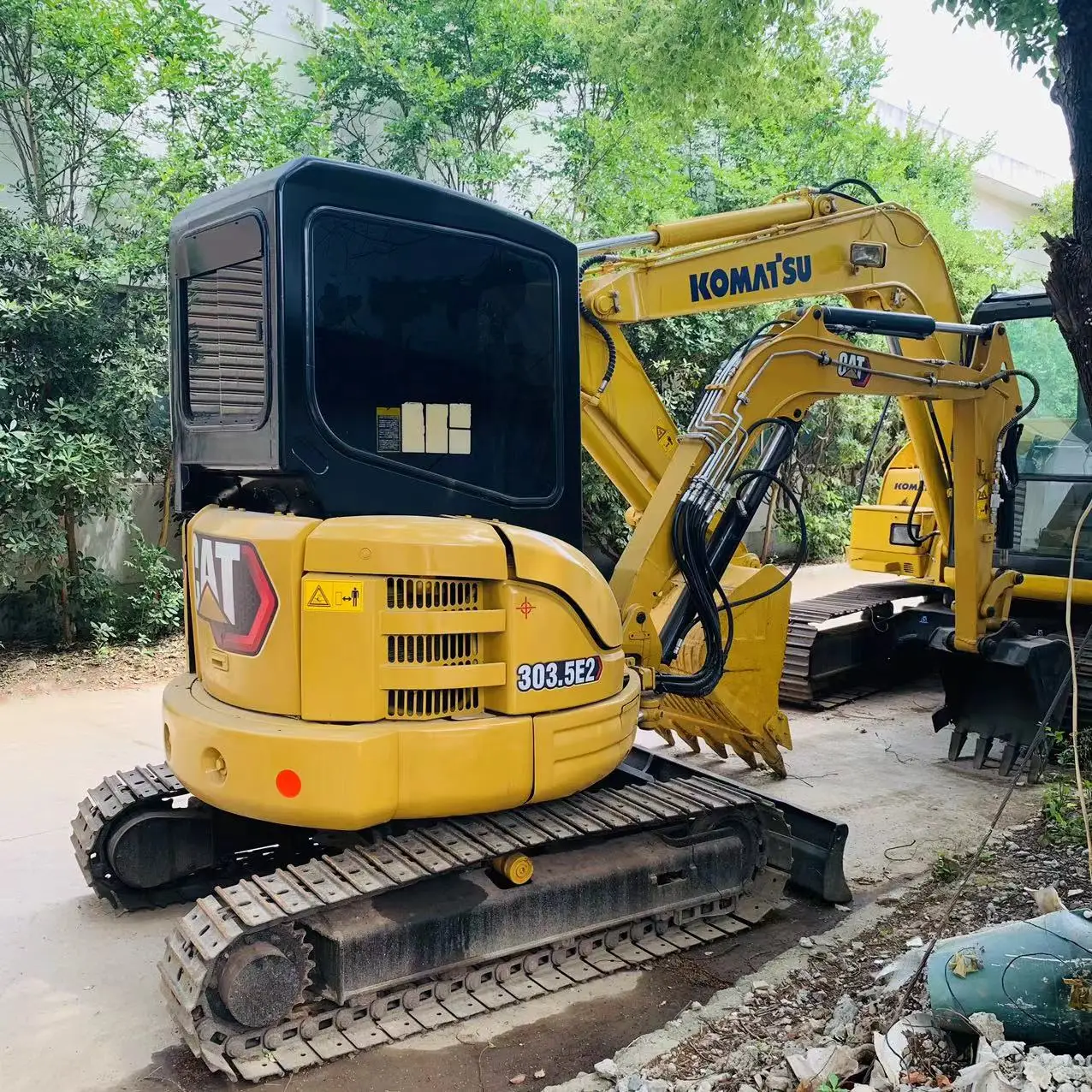 Оригинальный японский экскаватор б/у гусеничный Mini Cat 303.5E 3 тонны Cat303.5e2 для фермерского лесного хозяйства с CE