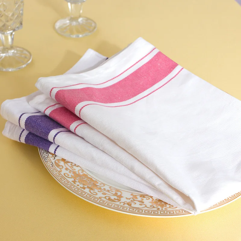 Libosa Pure Cotton Napkin Wiping Towel for Window Cleaning and Red Wine Glass Absorbent