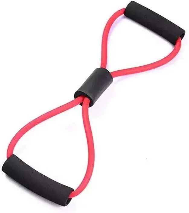 Hot Selling Breast Enlargement Stretch Rope 8 Shaped Pink Fitness Outdoor Chest Flexible Yoga Exercise