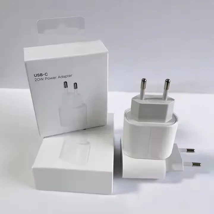 Оптовая продажа PD 20 Вт USB-C адаптер для iPhone 16 15 14 13 12 11 зарядное устройство US EU UK Type C QC 3 0 Быстрая зарядка