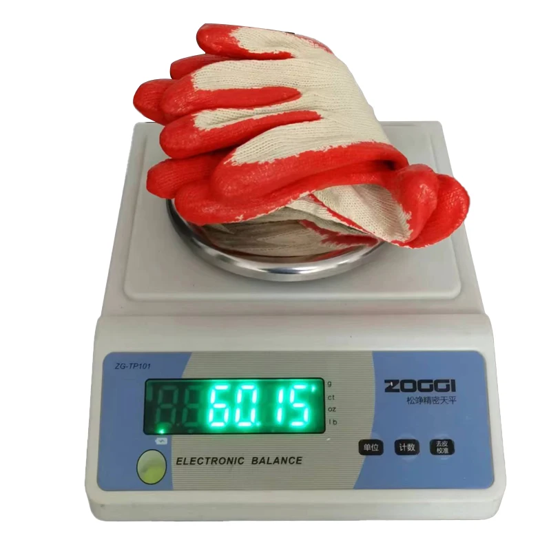 Wholesale Price Cotton Latex Coated Glove Industrial Hand Protective Work Safety Gloves For Construction