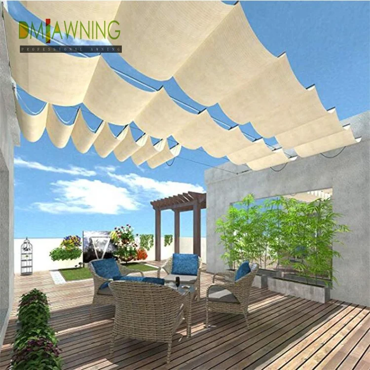 Sliding Cable Canopy,Silding Shade Sails Awning For Sale
