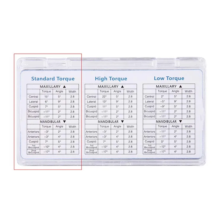 Dental Orthodontics bracket Case Teeth Braces Standard Torquing Self ligating Roth Brackets