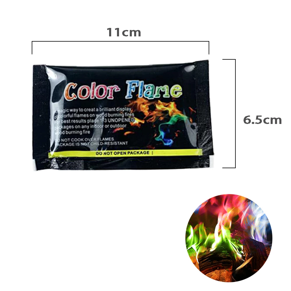 Magical Flames 25 pack Create Colorful Vibrant Flames for Fire Pit Campfire Bonfire Fireplace Rainbow mystical fire