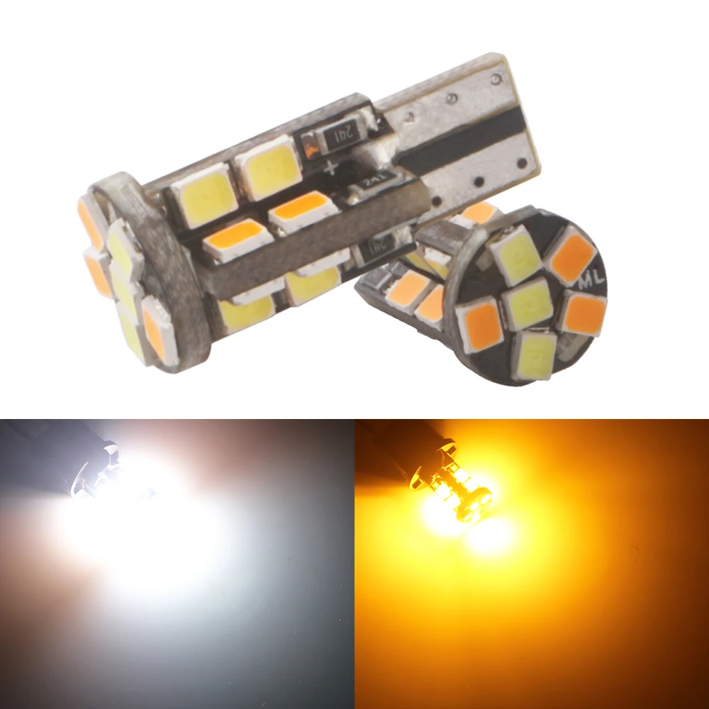 Canbus желтая ледяная синяя Янтарная белая меняющая цвет W5W T10 2835 22 SMD Светодиодная лампа сигнал поворота Стоп-сигнал индикатор задний фонарь 12 В