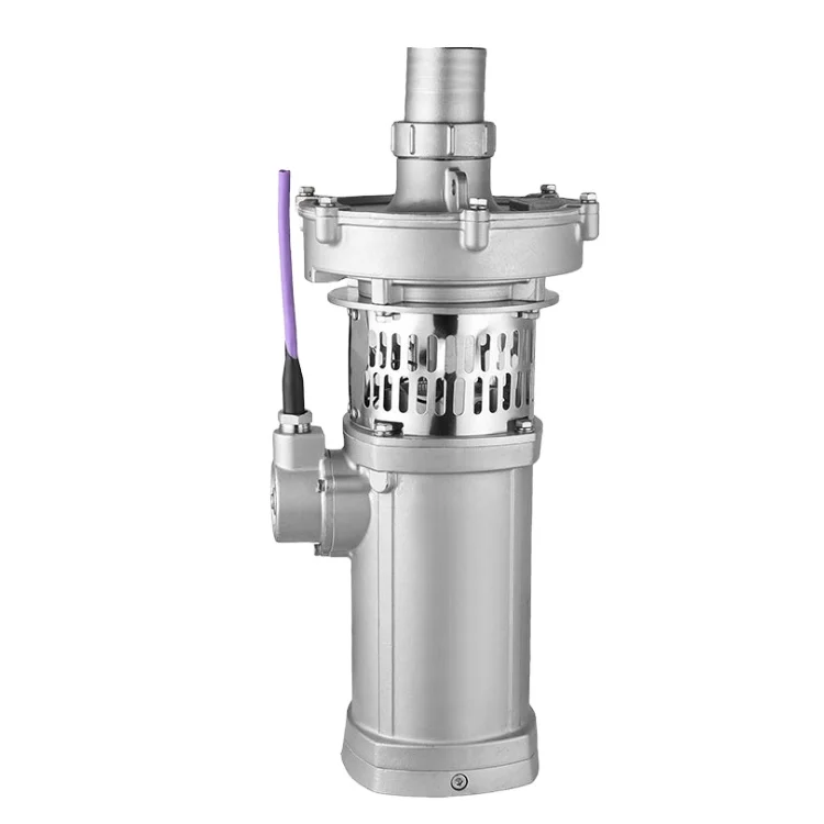 QY 304 Stainless Steel Oil Filled Borehole Centrifugal Submersible Water Pump