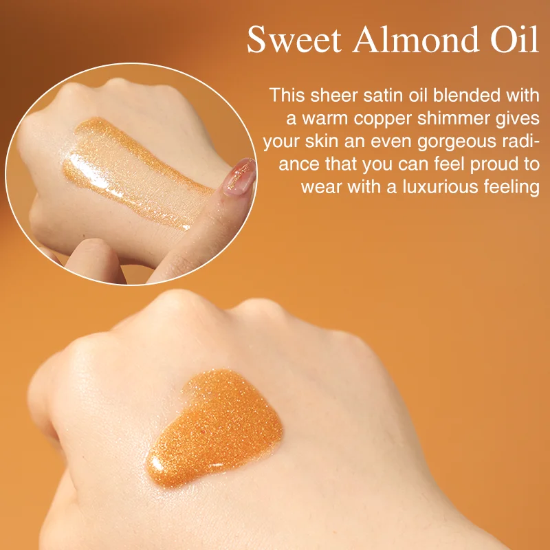 FATZEN Skin care products beautiful products lighting  Skin Glittering design for BLACK WOMEN  Body Shimmer Oil