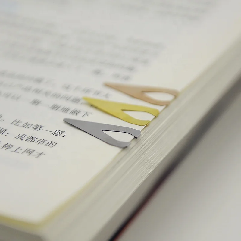 Brief Style coloful Metal Paper Clip Bookmark Stationery School Office Supply Escolar Papelaria