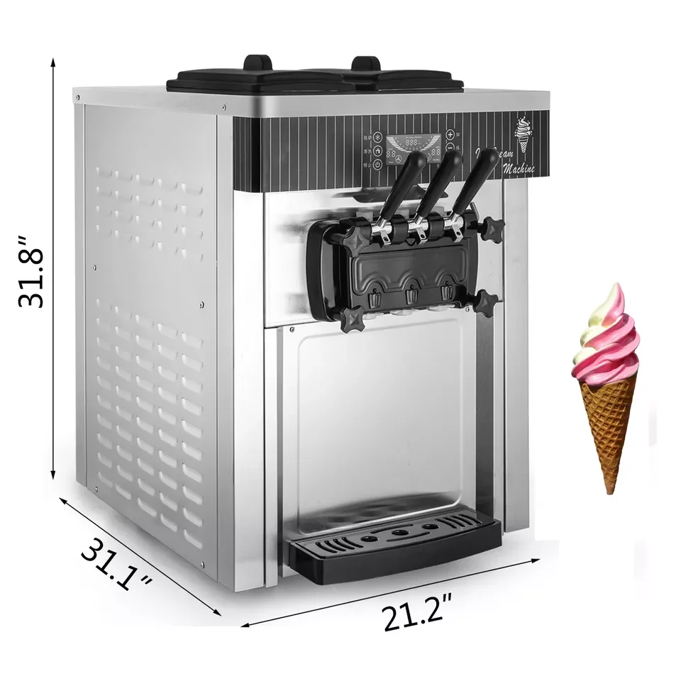 SIHAO-8218T Custom Top Fashion LED Display Frozen Fruit Ice Cream Making Machine For Business