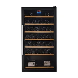 78 bottle black wine cabinet refrigerated wine cellar suitable for bar family